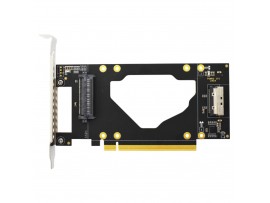 IPPON Expansion Card PCIe5.0 x16 to 2xU.2 (SFF-8639) + MCIO x8 CST-PUM03