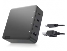 Lenovo Go 130W Multi-Port Charger USB-C*3 USB-A *1 up to 4 devices at full speed