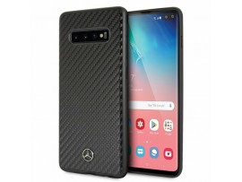 CG Mobile Galaxy S10+ Plus Mercedes-Benz Logo DYNAMIC LINE Carbon Hard Case Black