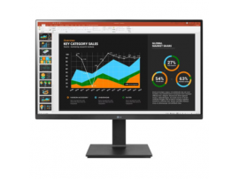 LG 27" Flat IPS QHD 75Hz 5ms Monitor 16:9 1:1000 HDMI Black 350 cd/m2 27BQ75QB-B