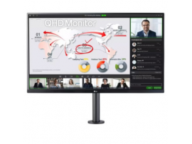 LG 32" Ergo IPS 2K QHD 75Hz 5ms Monitor 16:9 HDMI 350 cd/m2 Black 32QP880-B