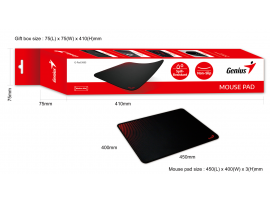 Genius  G-Pad 500S Black Mouse Pad waterproof 450mm 31250008401