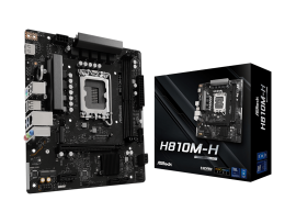 ASRock H810M-H LGA1851 Motherboard Intel H810 DDR5 mATX 90-MXBSZ0-A0UAYZ