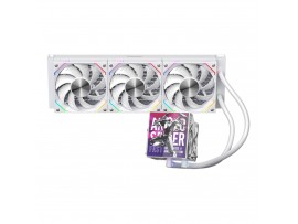 1STPLAYER F.A.S.T. 360 CPU Liquid Cooler White 3.95" LCD AIO Kit FT-360-WH