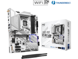 ASRock Z890 Pro RS WiFi White LGA1851 Intel Z890 DDR5 ATX 90-MXBQC0-A0UAYZ