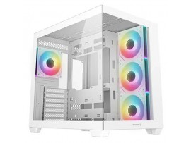 DeepCool CG530 4F White ATX Mid Tower PC Gaming Case 4 ARGB Fans Tempered Glass