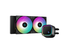 DeepCool LE520 Black 240mm AIO Liquid CPU Cooler ARGB Intel AM5 LGA1851 BK Fan