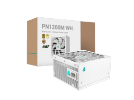 DeepCool PN1200M White 1200W 80+ Gold ATX 3.1 PCIe 5.1 Modular PSU R-PNC00M-FC0W
