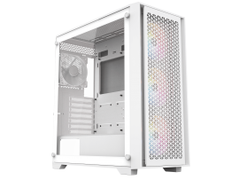 HERO X ARGB White ATX Mid Tower PC Gaming Case 4 Fans Tempered Glass 210060