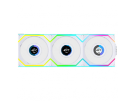 Lian-Li UNI SL Wireless LCD 120mm White 3xFans ARGB 1900 RPM 12SLLCD1W3W