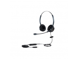 Mairdi 618D P-QD Dual Headphones Premium design model, black finish Microphone