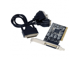 ST-Lab IP-110 4-Port PCI RS-422 RS-485 Serial Card with DB44 4x DB9 Cable 30450