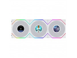 Lian Li UNI FAN TL LCD FLEX 120mm White 3-Pack Standard Blade LCD Pack 12TLLCD1F3W