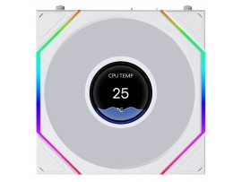 Lian Li 120mm UNI FAN TL LCD FLEX White Custom Display Modular Fan 12TLLCD1F1W