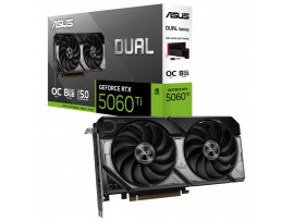 ASUS Dual RTX 5060 Ti OC 8GB GDDR7 Graphics Card 90YV0MP2-M0NA00 Blackwell