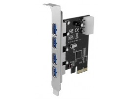 Gold Touch 4 Port USB 3.0 PCIe Expansion Card Hub PCI Express SU-PCIE-4USB3.0