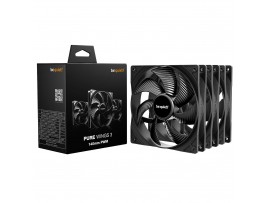 be quiet! Pure Wings 3 140mm PWM Black Case Fan 3-Pack Triple Pack Quiet BL139