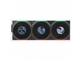 Lian Li UNI FAN TL LCD FLEX 120mm Black 3-Pack Reverse Blade LCD Card 12RTLLCD1F3B
