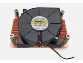 CoolJag 1U Server CPU Cooler Intel LGA 2011 Square Copper Heatsink JACLR02C PWM