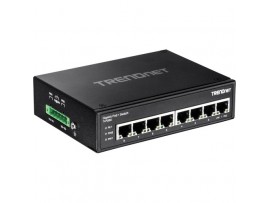TRENDnet TI-PG80 Hardened Industrial 8-Port Gigabit PoE+ DIN-Rail Switch 200W