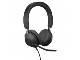 Jabra Evolve2 40 SE USB-C MS Stereo Wired On-Ear Headset Black 24189-999-899