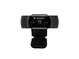 Verbatim AWC-01 1080P FHD Webcam Auto-Focus USB Web Camera with Mic for Zoom PC