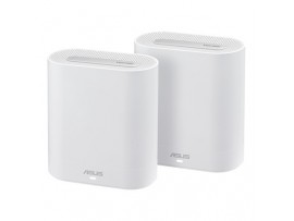 ASUS ExpertWiFi EBM68 AX7800 Tri-Band WiFi 6 Business Mesh White 2-Pack Failsafe