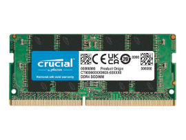 Crucial 16GB DDR4 3200MHz CL22 Laptop SODIMM Memory RAM Module CT16G4SFRA32AT