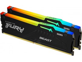 Kingston Fury Beast RGB 32GB 2X16 DDR5 6800MHz CL34 Desktop RAM KF568C34BBEAK2-32