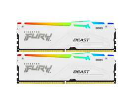 Kingston Fury Beast RGB White 32GB 2X16 DDR5 6800MHz CL34 RAM KF568C34BWEAK2-32