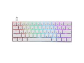 SKYLOONG GK61 60% Hot-Swap Optical Gaming Keyboard RGB Glacier Yellow White GK61W