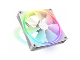 NZXT F140 RGB Duo 140mm White Dual-Sided Case Fan RF-D14SF-W1 PWM Quiet