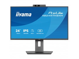 iiyama XB2497HSNH-B1 23.8" FHD IPS Monitor USB-C PD65W Webcam Height Pivot