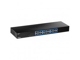 TRENDnet TEG-S25 24-Port Gigabit Switch Unmanaged Metal 1U Rackmount 48Gbps Hub