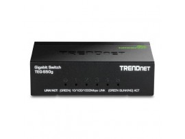TRENDnet TEG-S50g 5-Port Gigabit GREENnet Unmanaged Metal Desktop Network Switch