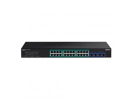 TRENDnet TPE-30284 24-Port Gigabit PoE+ Switch 4x 10G SFP+ Web Smart 370W 1U
